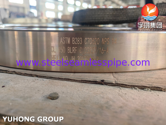 ASTM B283 UNS C70620 Flange Tembaga Nikel Alloy Forged Blind Flange BLRF