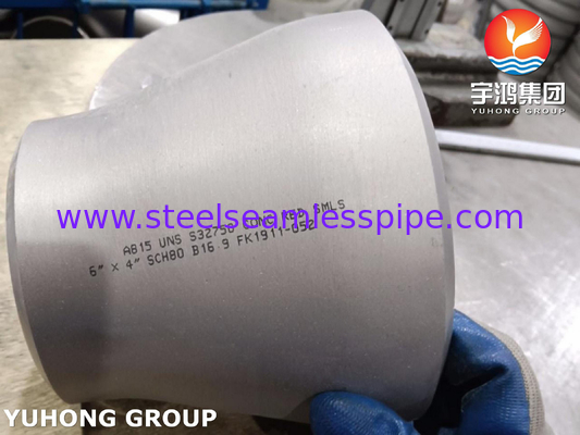 ASTM A815 UNS S32750 Super Duplex Fittings B16.9 BW Concentric Reducer