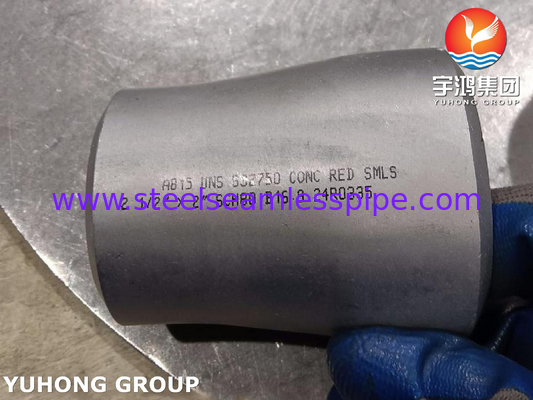 ASTM A815 UNS S32750 Super Duplex Fittings B16.9 BW Concentric Reducer