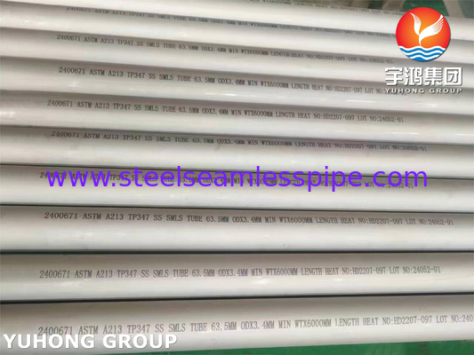 Tabung tanpa jahitan ASTM A213 TP347 untuk lingkungan suhu tinggi