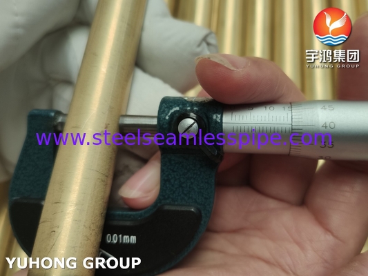 JIS H3300 C6872T / ASTM B111 C68700 Aluminium Brass Tube Heat Exchanger Tube