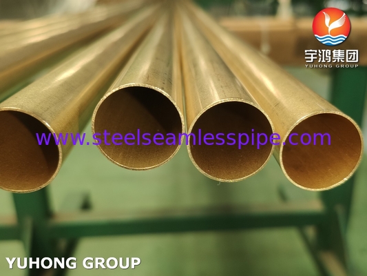 JIS H3300 C6872T / ASTM B111 C68700 Aluminium Brass Tube Heat Exchanger Tube
