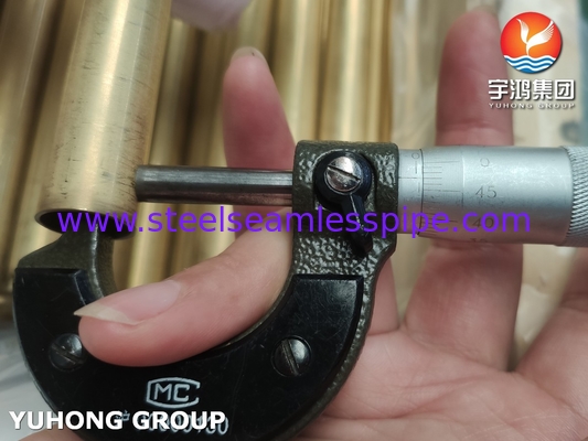 JIS H3300 C6872T / ASTM B111 C68700 Aluminium Brass Tube Heat Exchanger Tube
