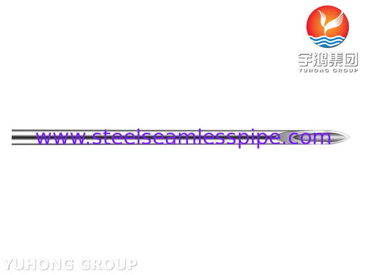 ISO9626 tabung jarum suntik stainless steel, ujung bergelombang, jarum medis hipotermik