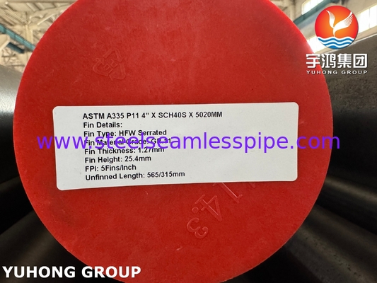 High Frequency Welded Helical Serrated Welding Pipe Fin Tubes HFW