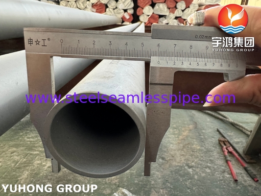 ASTM A790 S32750 Pipa Steel Duplex Tanpa Jajar Untuk Kondensator Dan Sistem Pendingin