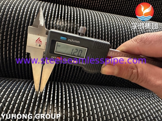 ASTM A335 P11 Frekuensi Tinggi Pengelasan Spiral Fin Tube Serrated Fin Tube