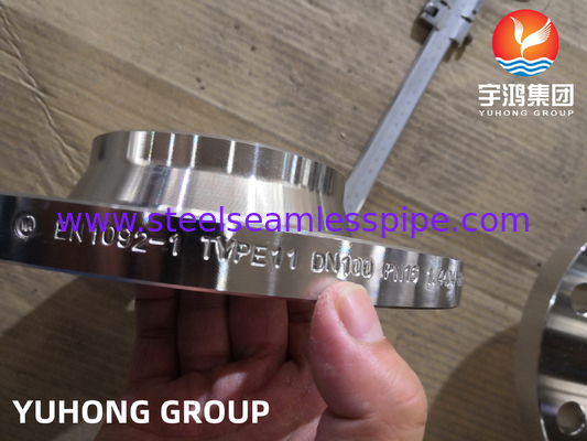 EN 1092-1 TYPE11 1.4404 Wajah yang diangkat Las leher Flange Kekuatan superior Ketahanan tinggi