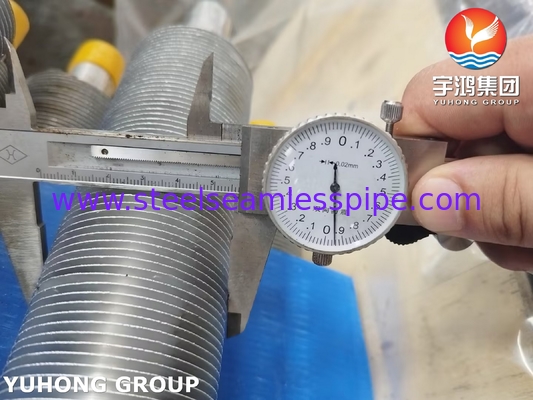 Tipe L Wrapped Fined Tube ASME SA249 TP316L Dengan Al1100 Untuk Air Cooler