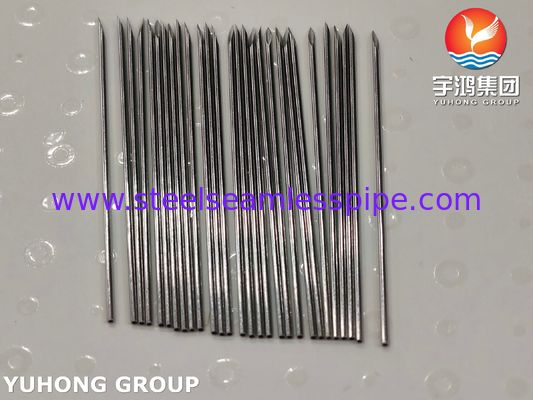ISO7864 SUS304 Medical Injection Stainless Steel Needle Tube, 0,8*44MM 21G, ujung bergelombang