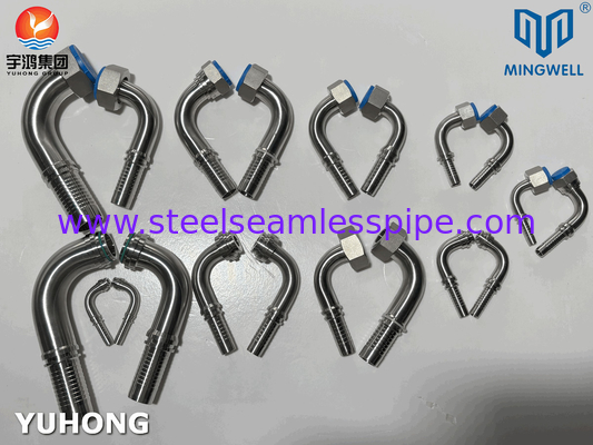 316L Stainless Steel Hydraulic Hose Fitting 90° Elbow
