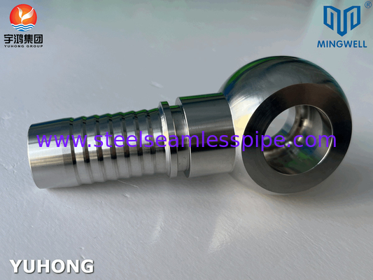 316L Metrik banjo lurus selang stainless steel fitting DIN 7642