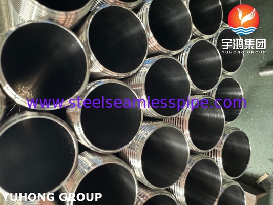 ASTM A270 TP304 Tabung baja tahan karat sanitasi dengan benang eksternal