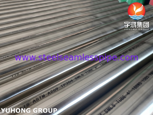 ASTM A269 TP304L Stainless Steel Seamless Tube Bright Annealed, Pertukaran Panas, Aplikasi Boiler