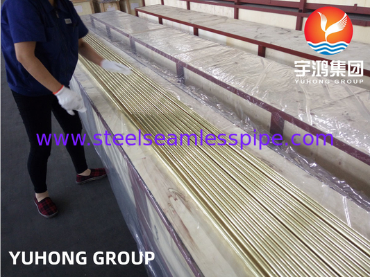 Tembaga Alloy Seamless Tube Admiralty Brass Tube ASTM B111 C44300 C71500