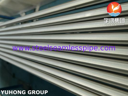 ASTM A249 TP304 Stainless Steel Welded Heat Exchanger Tube Cerah dipanaskan