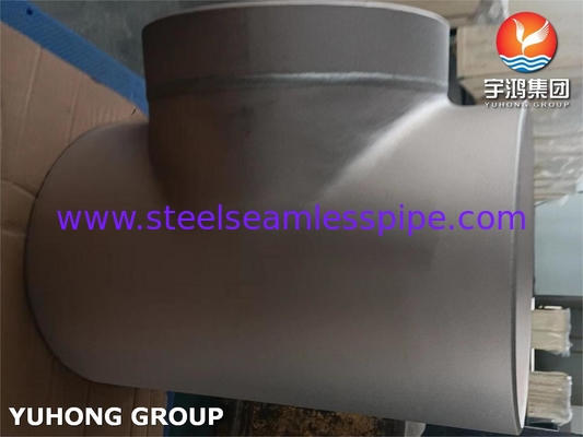 ASTM B466 C70600 Pasang pipa tembaga nikel paduan, Buttweld CuNi 90/10 Equal Tee