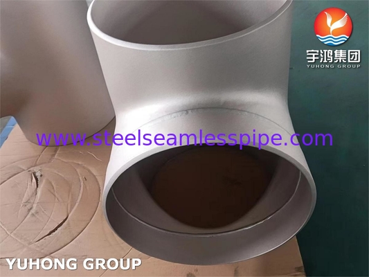 ASTM B466 C70600 Pasang pipa tembaga nikel paduan, Buttweld CuNi 90/10 Equal Tee
