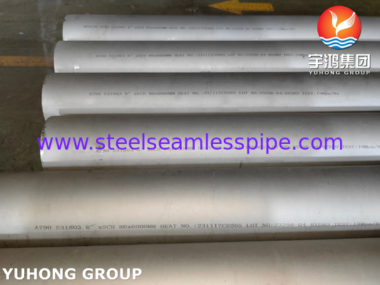ASTM A790 UNS S31803 Pipa Baja Dupleks Tanpa Jajar