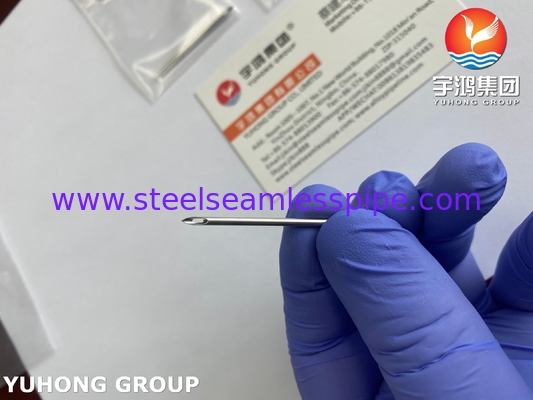 Stainless Steel Back-Eye Needle Tube, ISO9626 AV Fistula Needle Untuk Dialisis