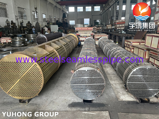 Shell And Tube Heat Exchanger API 660 ASME U Stamp Untuk Aplikasi Industri Petrokimia