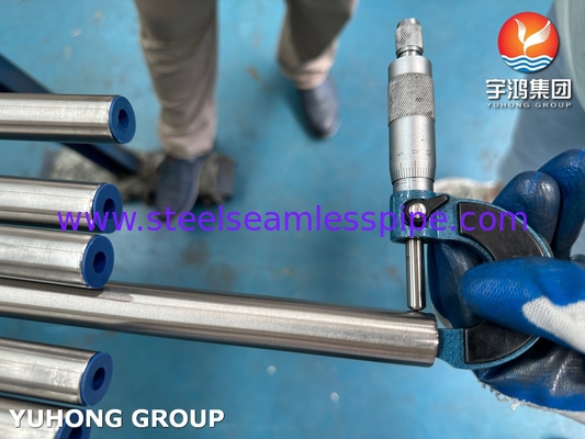 ASTM A249 TP316L tabung stainless steel las untuk penukar panas