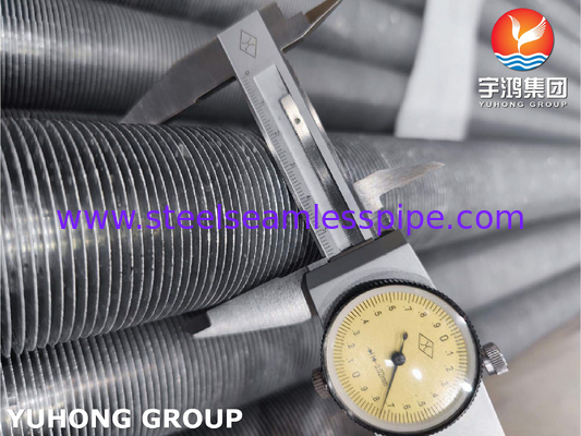Paduan nikel ASTM B163 N08825 Incoloy 825 Tabung Fin Extruded Dengan Fin Aluminium