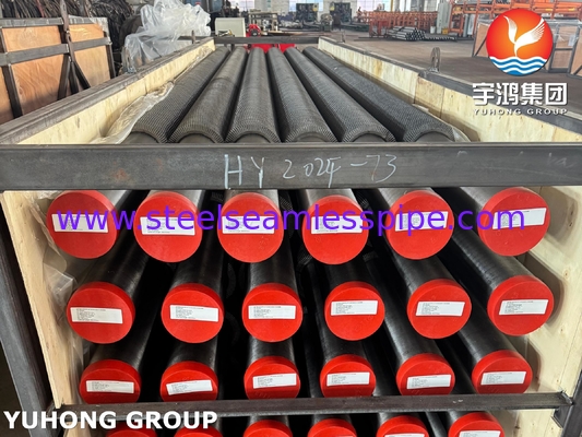 ASTM A335 P11 Alloy Steel High Frequency Welding Serrated Fin Tube Untuk HRSG Dan Boiler
