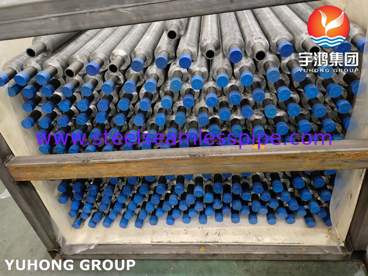ASTM A210 GR.A1, tabung sirip baja karbon tertanam dengan pita aluminium, 100% ECT