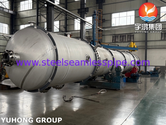 ASTM A312 TP316L tabung tanpa jahitan dengan ASTM A516 Gr 70 Carbon Steel Shell untuk penukar panas