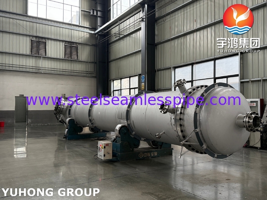 ASTM A312 TP316L tabung tanpa jahitan dengan ASTM A516 Gr 70 Carbon Steel Shell untuk penukar panas