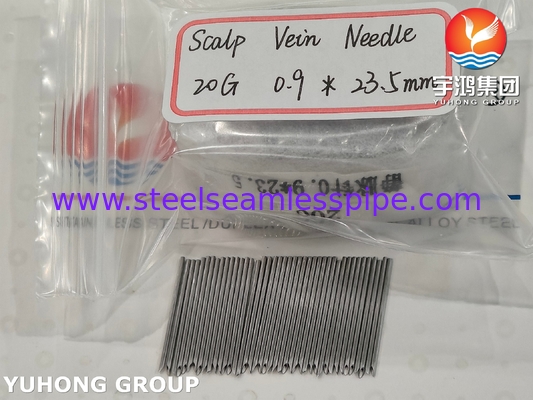 ISO9626 SUS304, tabung jarum intravena untuk injeksi dan infus vena, 20G 0.9*23.5MM