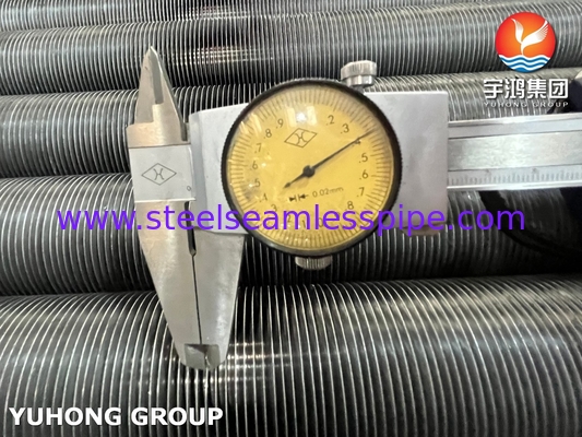 ASTM A179 Karbon Steel Fin Tube Aluminium G Fin Type Untuk Menara Pendingin Kering