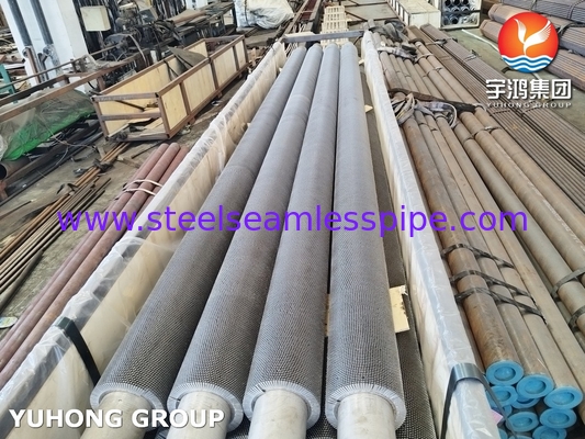 ASTM A312 TP304H Serrated Fin Tube Untuk Pertukaran Panas Dan Pendinginan Reaktor