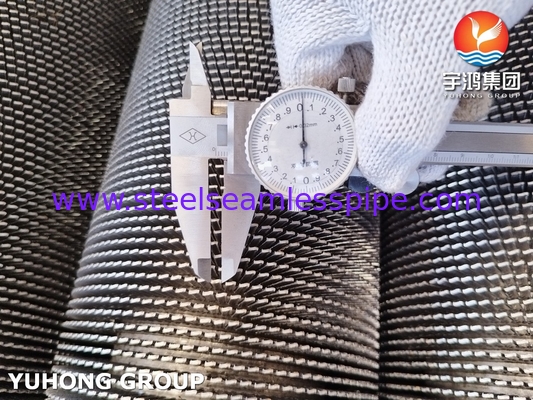 ASTM A312 TP304H Serrated Fin Tube Untuk Pertukaran Panas Dan Pendinginan Reaktor