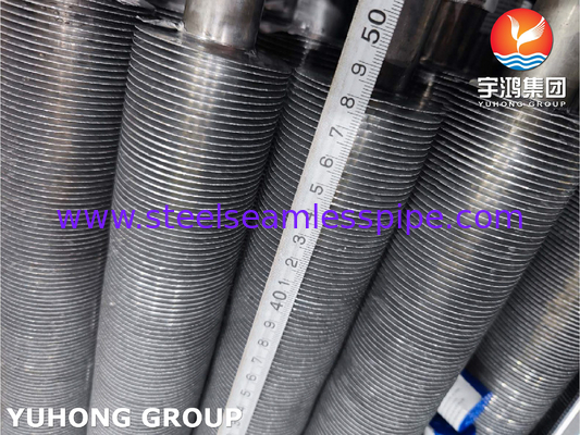 Paduan nikel ASTM B163 N08825 Incoloy 825 Tabung Fin Extruded Dengan Fin Aluminium
