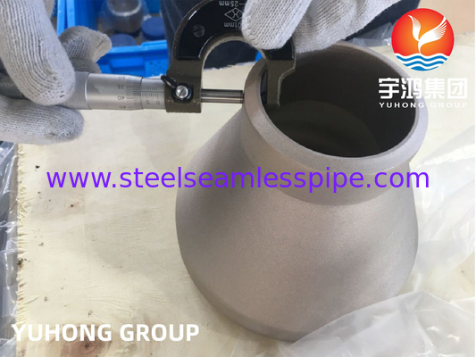 ASTM B466 C70600 Tembaga paduan Fitting eksentrik Reduktor B16.9 Untuk sistem pendinginan