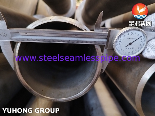 HFW Serrated Fin Tube ASTM A312 TP304H Baja tahan karat dengan SS304 Convection Coil