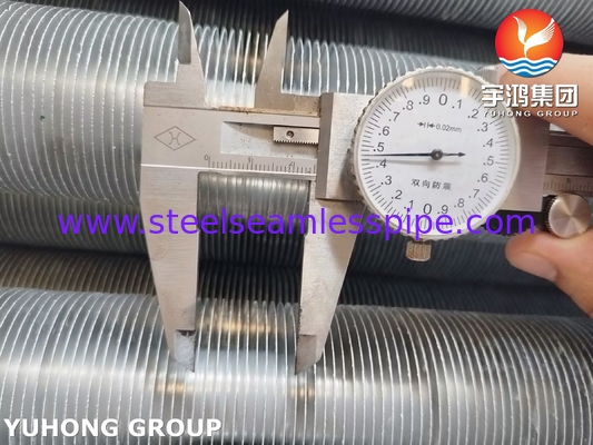 Tipe L Wrapped Fined Tube ASME SA249 TP316L Dengan Al1100 Untuk Air Cooler