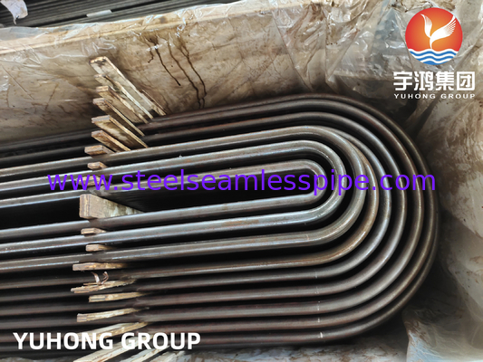 ASTM A179 Steel Karbon Seamless U Bend Tube Untuk Tubular Heat Exchanger Condenser
