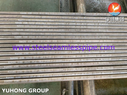ASME SA210 A1 tabung boiler tanpa jahitan baja karbon untuk kondensor dan penghemat
