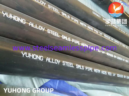 ASTM A335 P22 pipa boiler baja paduan tanpa jahitan untuk proyek kilang