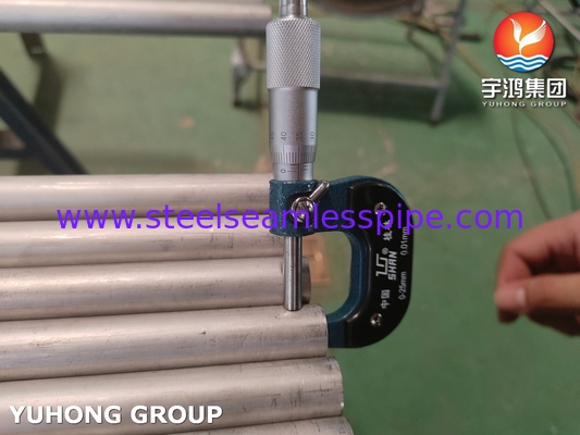 ASME SA789 / ASTM A789 S32750 Duplex Stainless Steel Seamless Tube untuk Penukar Panas, Aplikasi Kimia