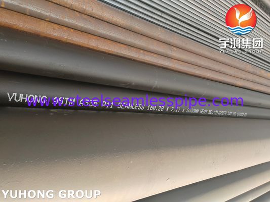 ASTM A335 P11 Alloy Steel Seamless Pipe Untuk Overheater Economizer Panjang 6000mm WT 10,97mm