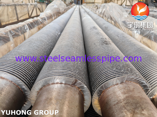 ASTM A335 P22 Ferritic Alloy Steel High Frequency Welding Fin Tube Untuk Transfer Panas