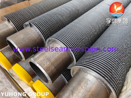 Baja paduan HFW frekuensi tinggi dilas solid fin tabung ASME SA213 T5 T9 T11 T12 Boiler Condenser Heater Aplikasi