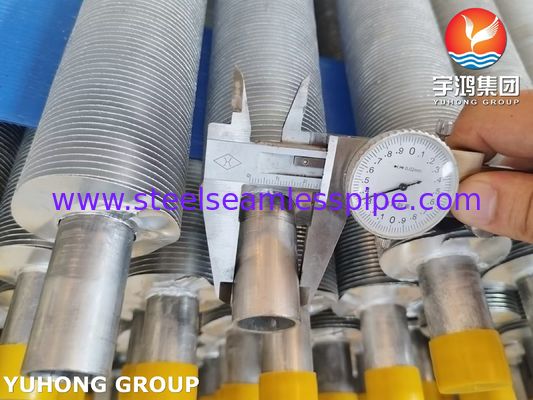 ASME SA249 Stainless Steel Wound Fin Tube Fin Type L LL KL Untuk pendingin udara