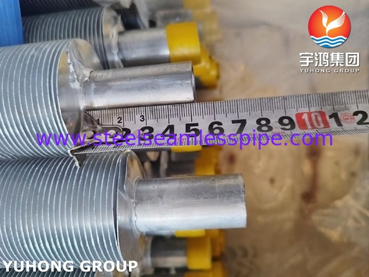 ASME SA249 Baja tahan karat Wuond Fin Tube Fin Type L Untuk pendingin udara