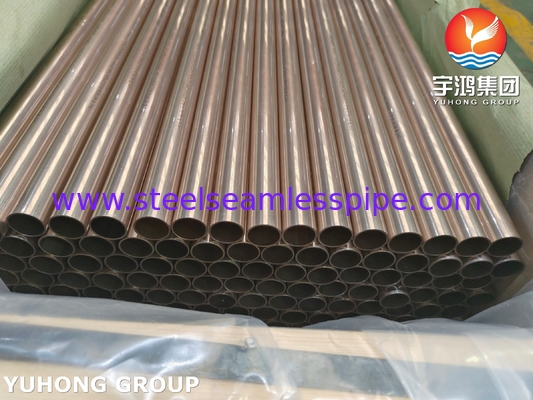 ASTM B111 C70600 Tabung tanpa jahitan 90 10 Paduan Cu-Ni