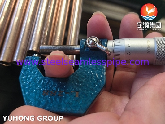 ASTM B111 C70600 Tabung tanpa jahitan 90 10 Paduan Cu-Ni